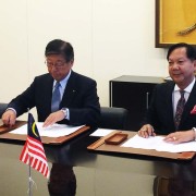 Signing of Joint Venture with K Line of Japan – Tan Sri Halim Mohammad, Executive Chairman of Halim Mazmin Group & Mr. Jiro