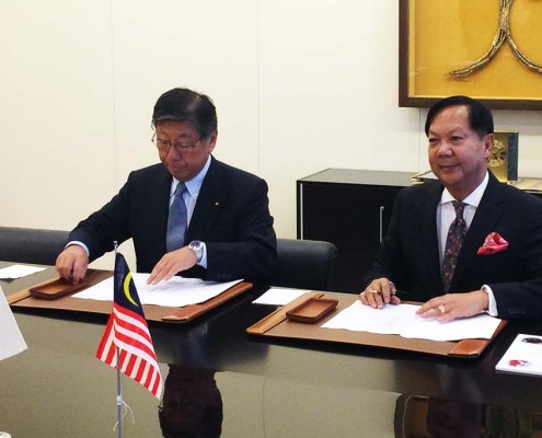Signing of Joint Venture with K Line of Japan – Tan Sri Halim Mohammad, Executive Chairman of Halim Mazmin Group & Mr. Jiro